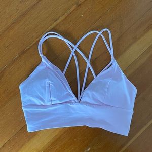 Lululemon light pink sports bra